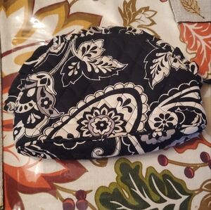 Black and White Quilted Pouch